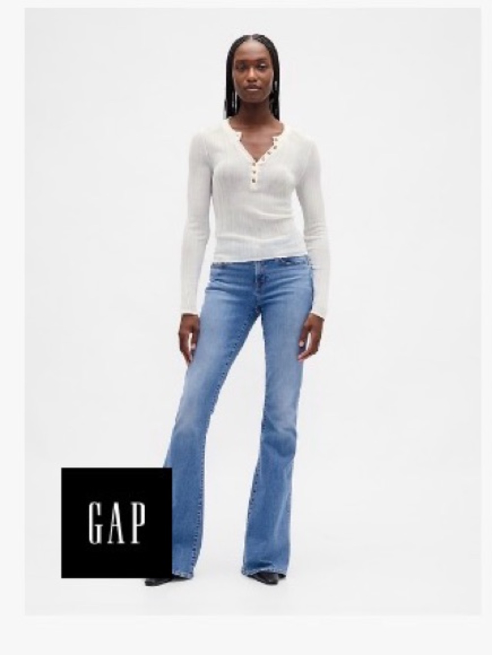 GAP Women's Medium Blue Wide-Leg Jeans